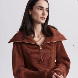 Varley Mentone half zip sweater